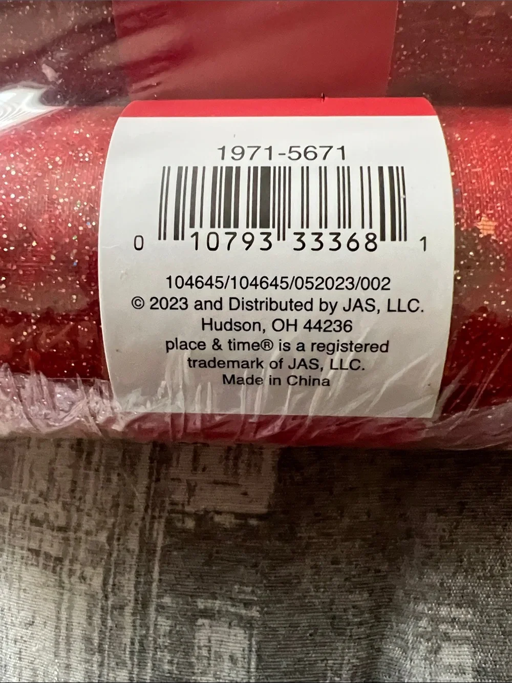 Red holiday duco on organza